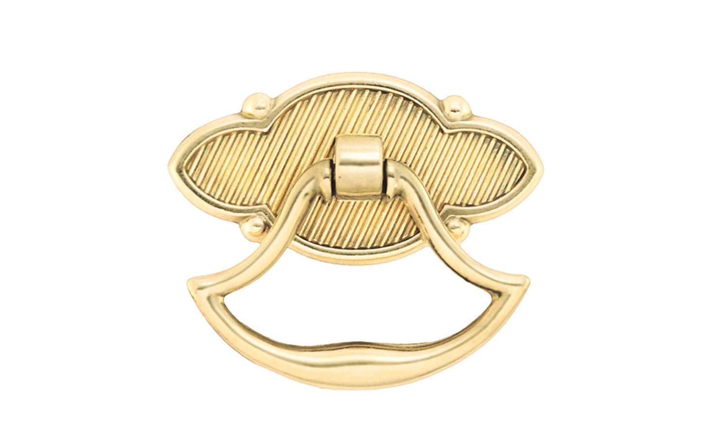 Vintage-style Hardware · Solid brass pendant bow pull designed in Colonial Revival style. Unlacquered brass (un-lacquered brass will patina) 2" Wide Bow Pull.