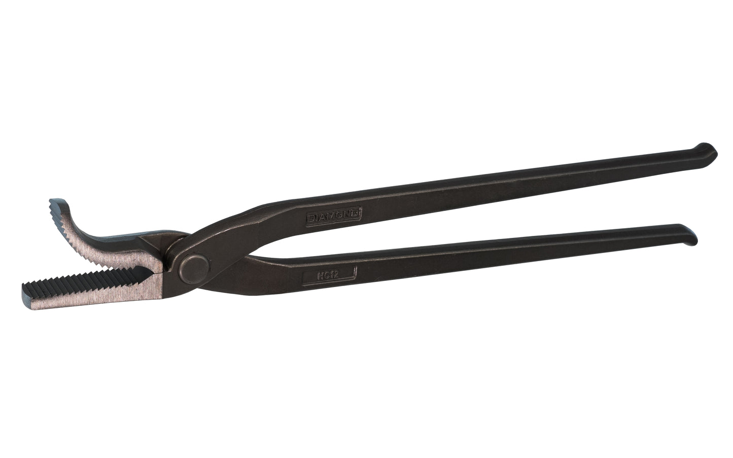 Diamond 12" Steel Saddle Horse Clincher. Horse clincher forged from high quality steel with button rivet construction. Ideal for use on larger nails in saddle horse hoofs. 12 inches long. Diamond Clincher HC12 - Model DSHC