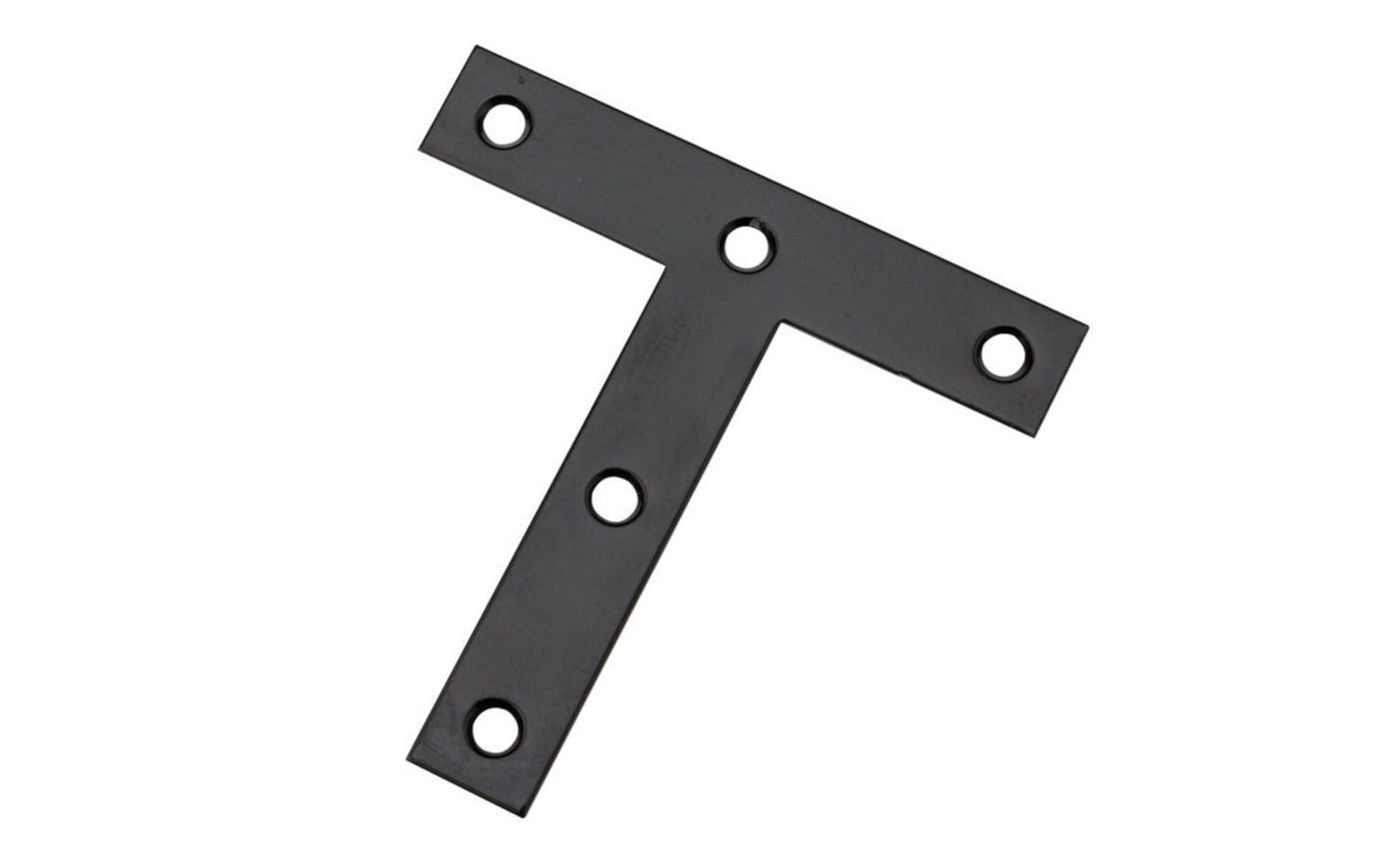 These T plates are designed for furniture, countertops, shelving support, chests, cabinets, etc. Allows for quick & easy repair of items & other home, workshop, & industrial applications. Made of steel material with a black finish. Sold as a single T-plate. Screws not included. National Hardware Model No. N266-470.