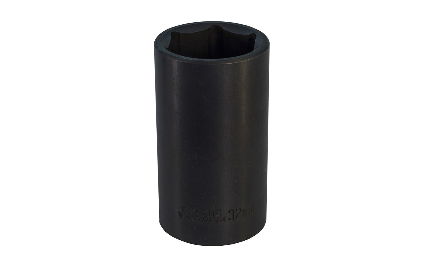 32 MM Deep Air Impact Socket 12" Dr - 6 Point. Chrome Vanadium Steel.