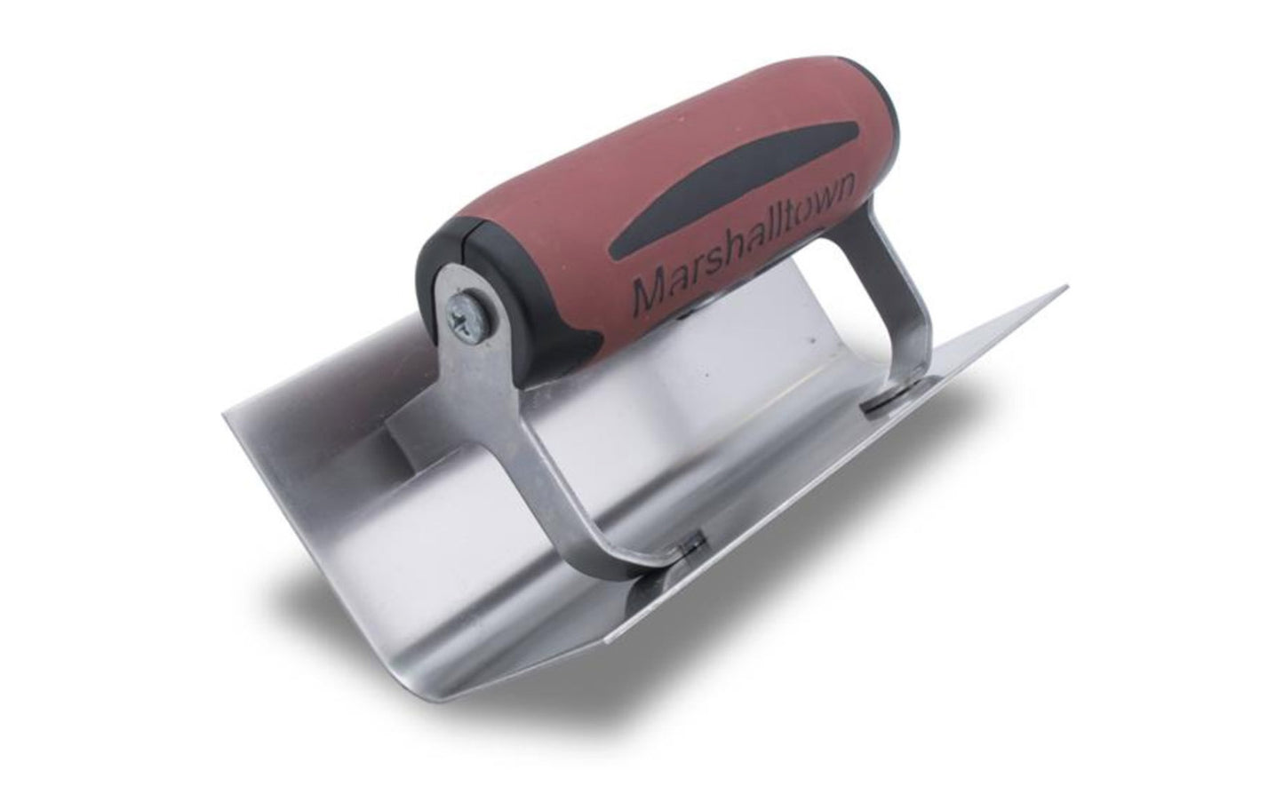 Marshalltown 6" x 2-1/2" Stainless Inside Corner Trowel - Radius Corner Style. Ideal for creating corners & edges on concrete steps or anywhere where square and rounded corners are needed. The stainless steel blade is durable, easy to clean, and is fitted with a comfortable soft grip "DuraSoft" handle that reduces fatigue when using this tool. Model 66SSD ~ 035965041249