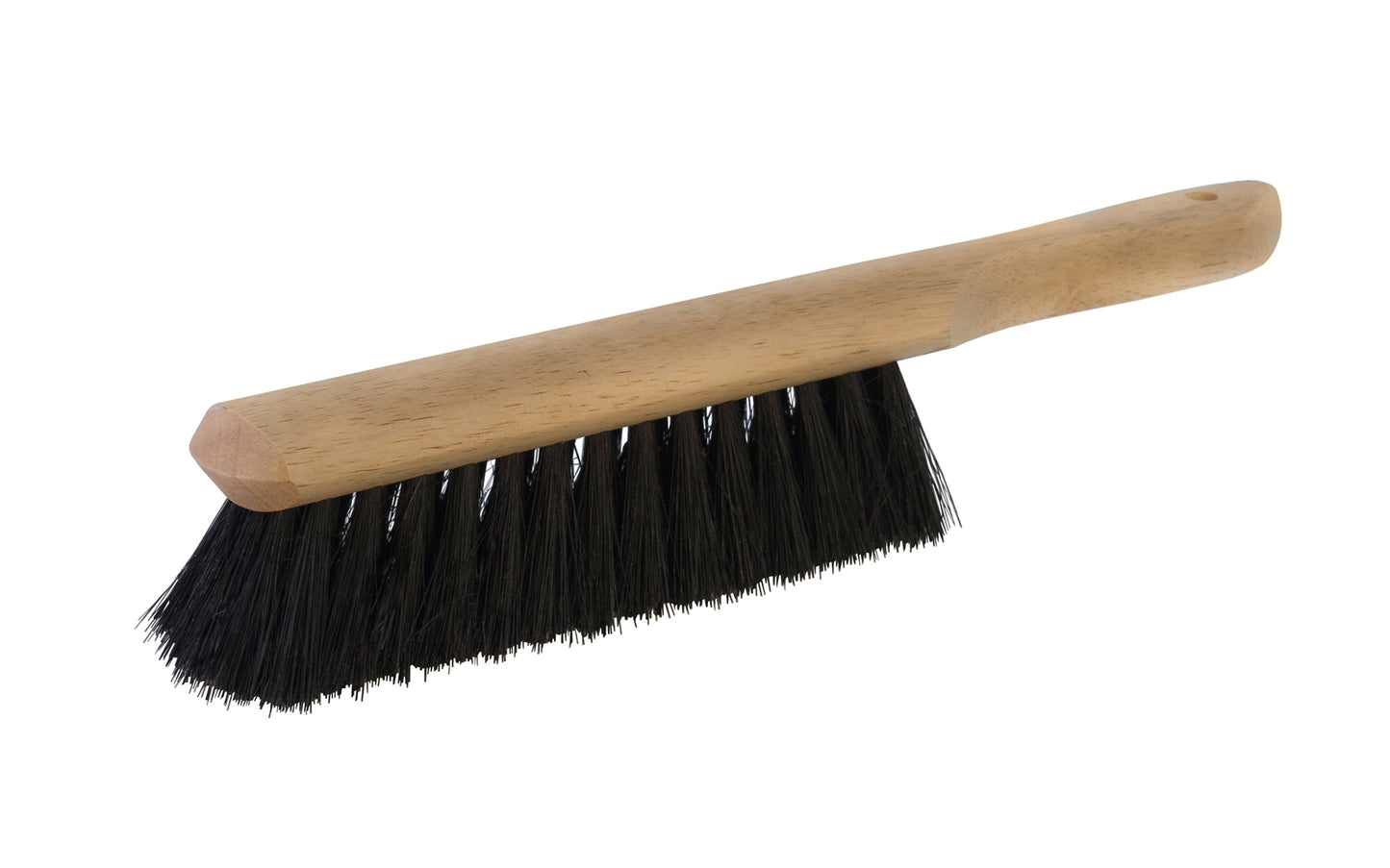 Bench Brush Tampico Bristles - Short Trim. All-purpose bench brush, or counter brush for both smooth & rough surfaces. Black tampico 2" trim bristles.