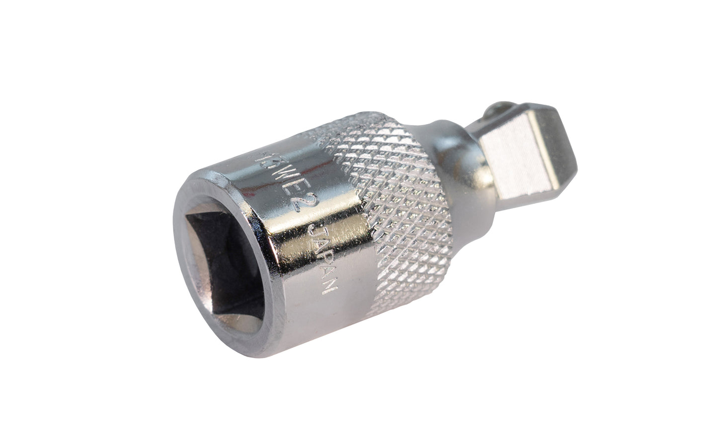 2" Socket Extension 1/2" Wobble Dr. Chrome Vanadium Steel. Extension bar. Made in Japan. 2" length extension. 1/2" drive. Wobble Drive