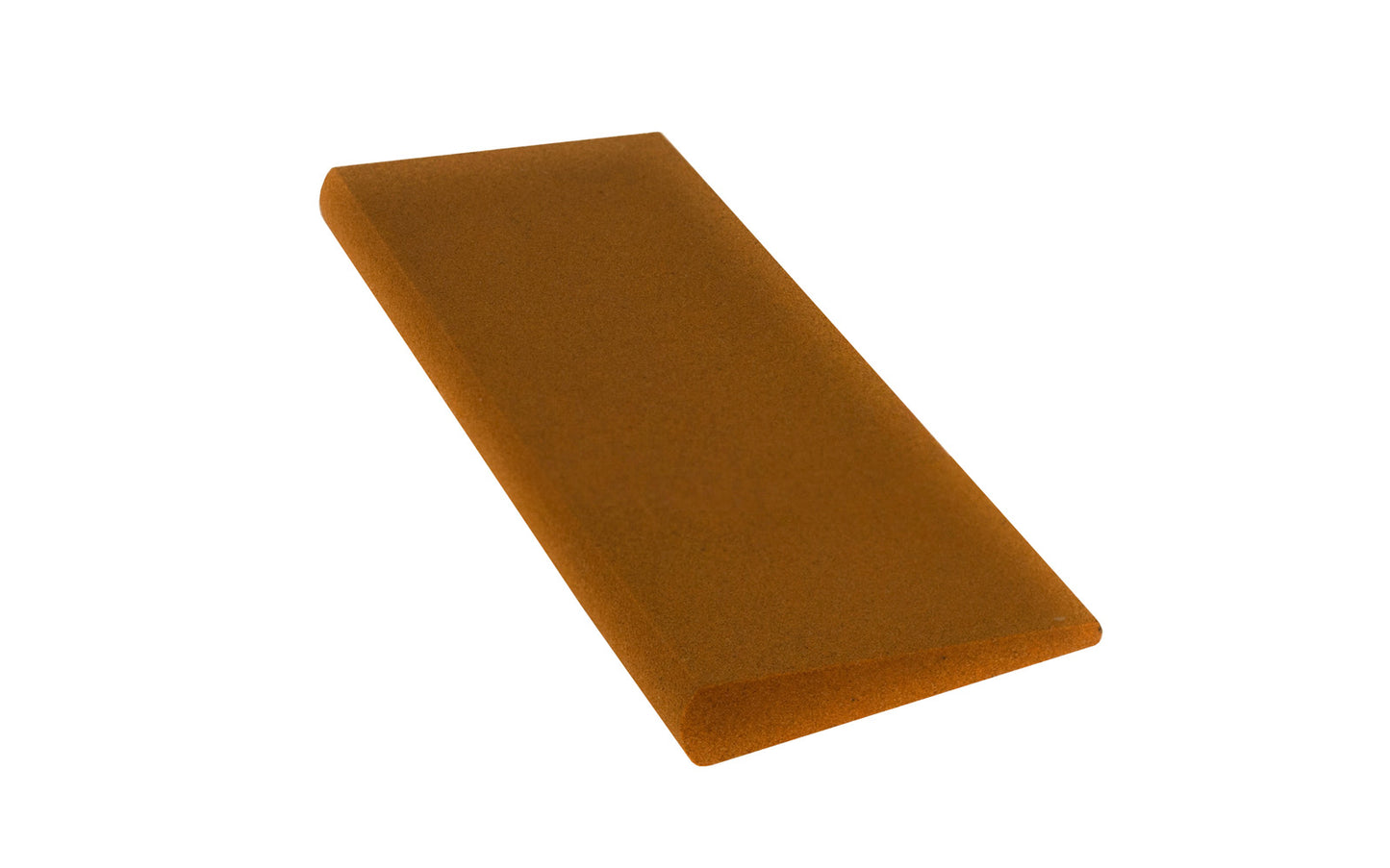 Norton Round Edge Medium India Slip Stone with medium grit aluminum oxide abrasive. To improve sharpening & reduce clogging, use with oil. Great for sharpening carving tools & gouges. 4-1/2" length x 1-3/4" width - 3/8" x 1/8" round edge radius. Oilstone made by Norton, Saint Gobain. Model MS34. Made in USA.