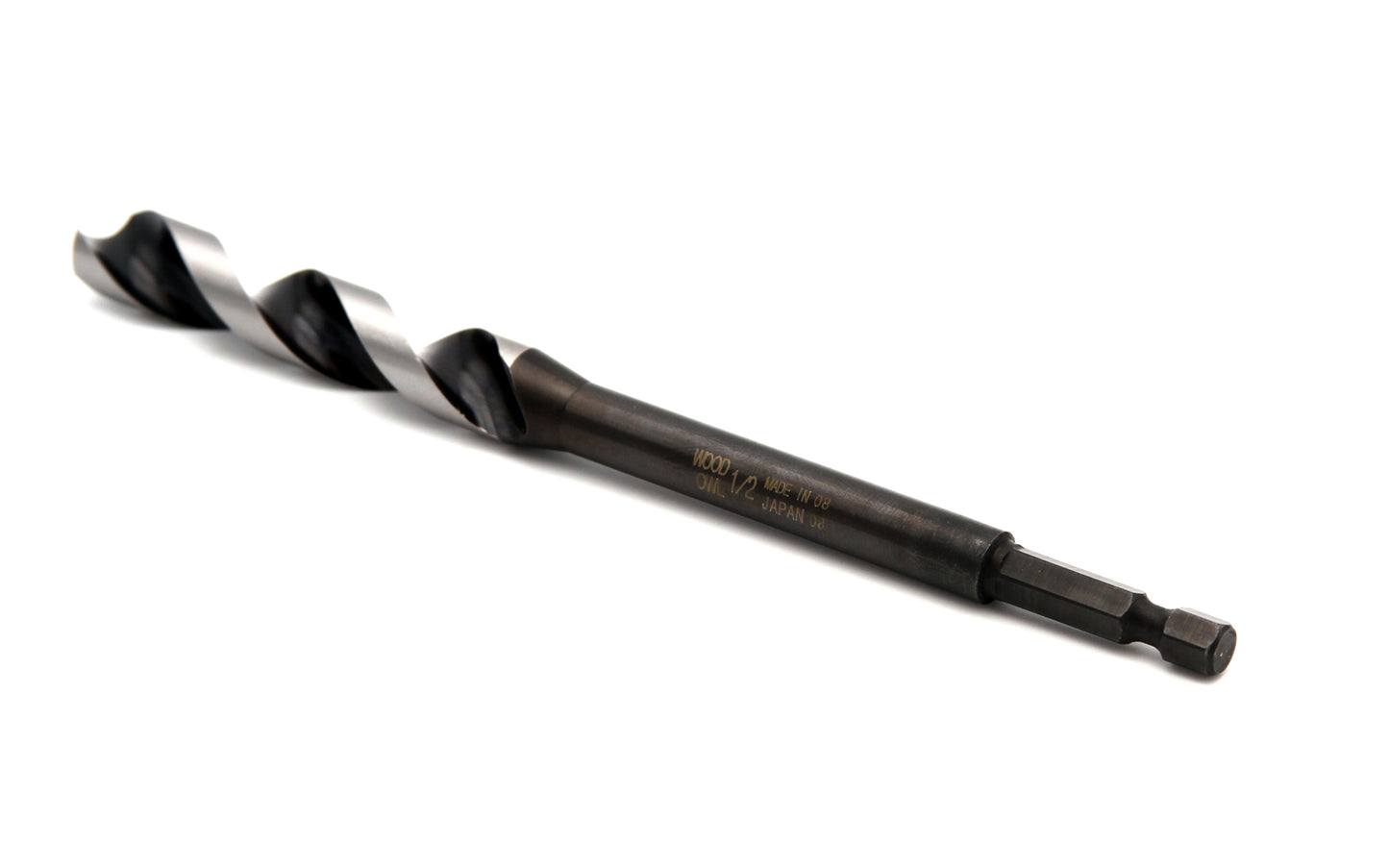 Wood Owl 1/2" (13 mm) Diameter x 6-1/2" ~ OverDrive Fast Boring Bit - Model No 00700 - Made in Japan - Concave Lead-in Edge for smooth starts & fast cuts