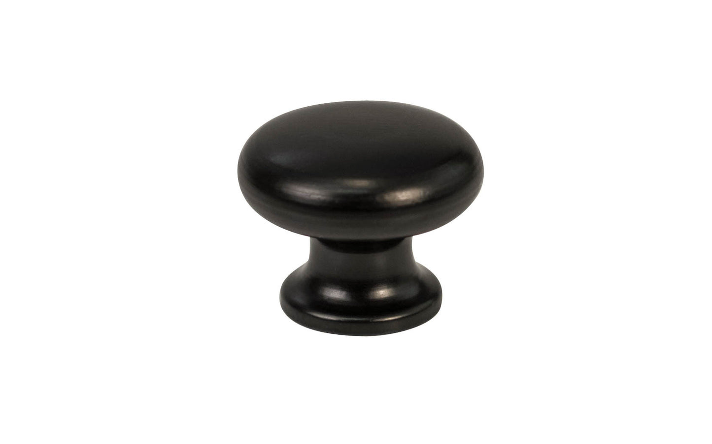 Solid Brass Mini Knob ~ 3/4" Diameter ~ Satin Black Finish