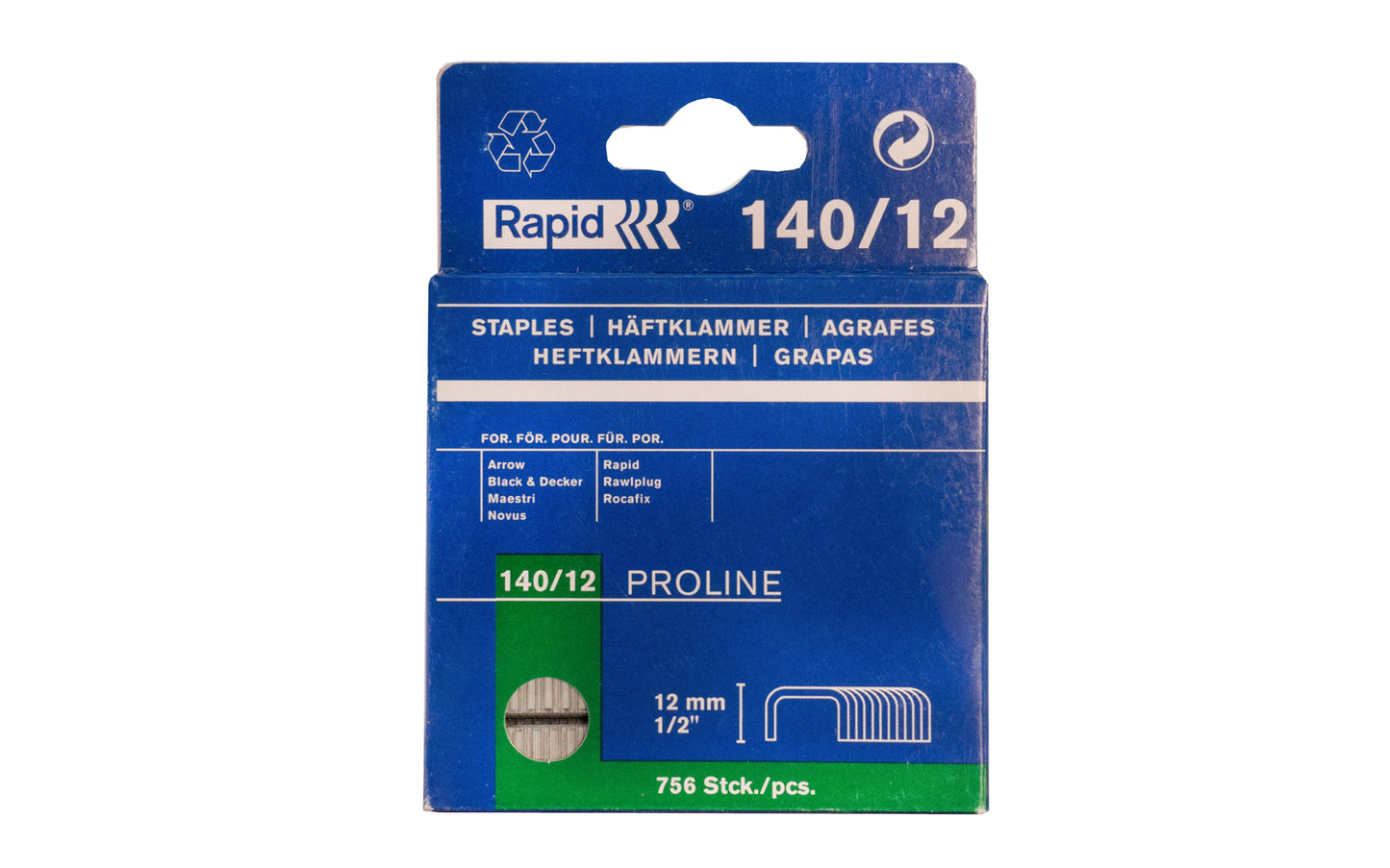 Rapid 1/2" (12 mm) Staples - Model 140/12