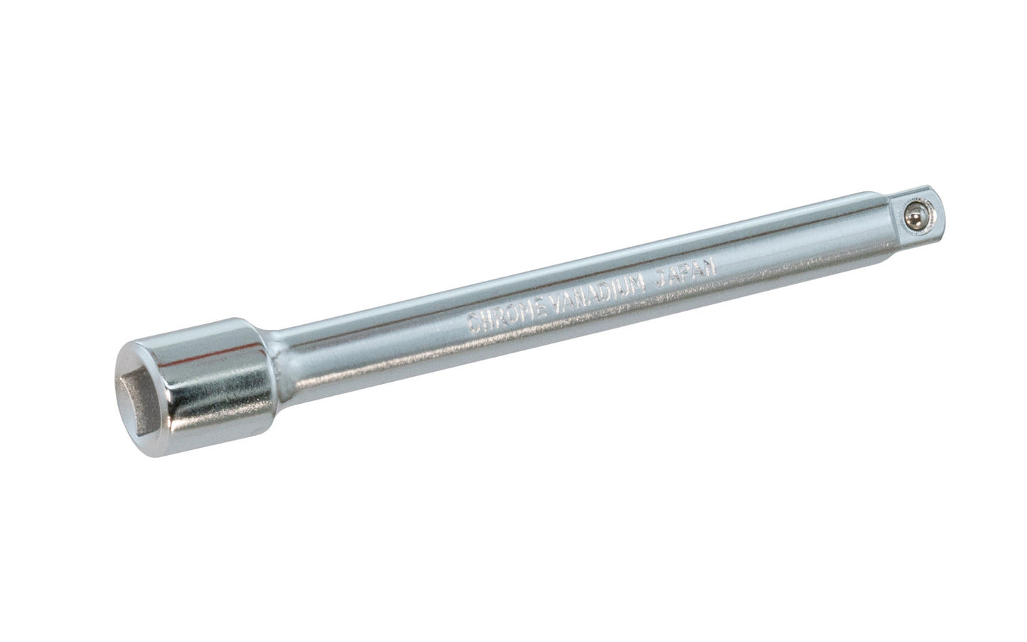 4" Socket Extension 1/4" Dr. Chrome Vanadium Steel. Made in Japan. Center Sockets. Made in Japan. 4" length extension. 1/4" drive