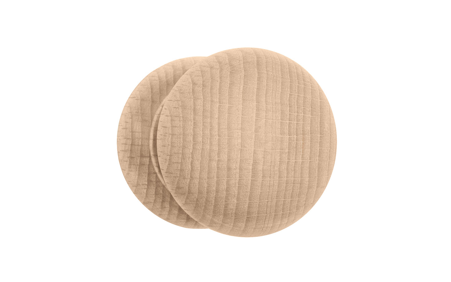 Traditional & Classic Shaker Beech Knob with Tenon. Made of unfinished solid beech wood, these wood knobs have a smooth & attractive look & feel. Wooden shaker knob for cabinets, drawers, & furniture. Old style Beechwood Shaker Knob. Wood Shaker Cabinet Knob. 1-7/8" diameter size knob.