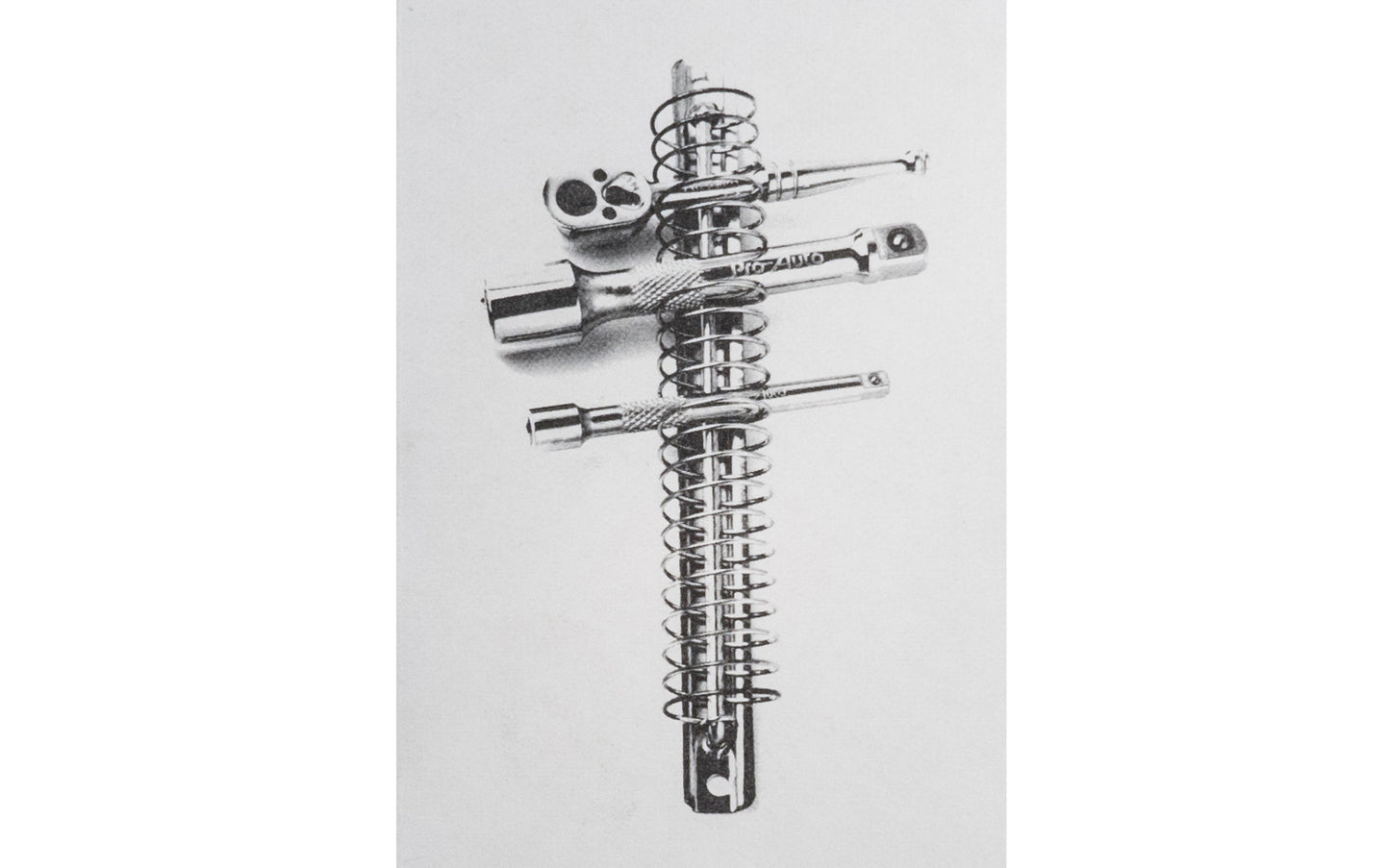A special tool hanger unit made by Suekage Tool that's great for hanging tools, wrenches, extension bits, etc. 8-1/8" on centers. Made in Japan. 4989530602808