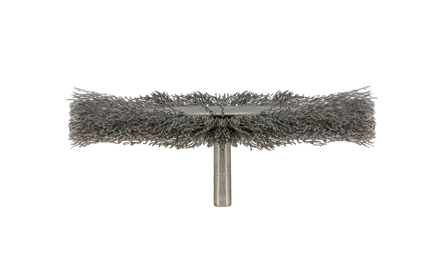 Alfa Tools 4" Fine Wire Wheel - 1/4" Shank. 0.008" Wire Diameter. 4500 RPM max. All-steel construction. Applications include deburring, blending, removal of rust, scale, dirt, & finish preparation prior to painting or plating. Made by Alfa Tools. Made in Spain.