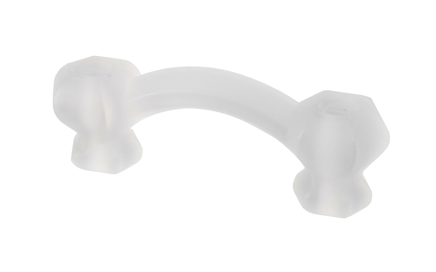 Vintage-style Hardware · Traditional & classic ~ Made of genuine glass ~ Frosted glass ~ Includes two silver pan thru-bolts ~ 3" spacing of screw holes