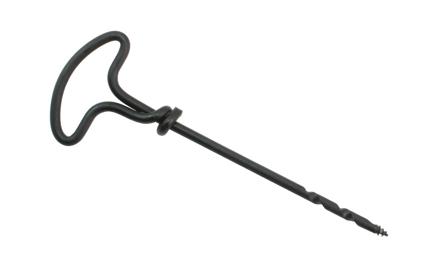 High quality Gimlet tools are hardened to the end of the flute, & the screw thread is specially annealed to make sure that it is not easily broken. The double spiral flutes are machined. Commonly used to bore shallow holes in wood, usually for screws. 4 mm Size. Made in France. Screw starter.