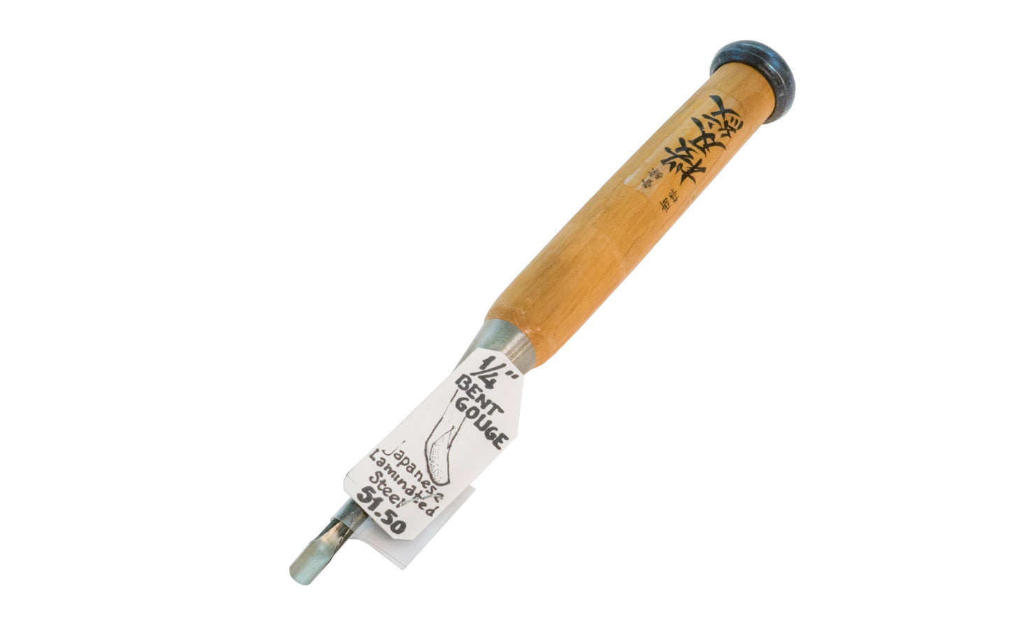 Made in Japan · Japanese 1/4" (6 mm) Laminated Bent Gouge. The strong & durable Japanese Red Oak handle feels good in the hand & is excellent for when striking with a mallet. Razor sharp blade & holds an edge very well