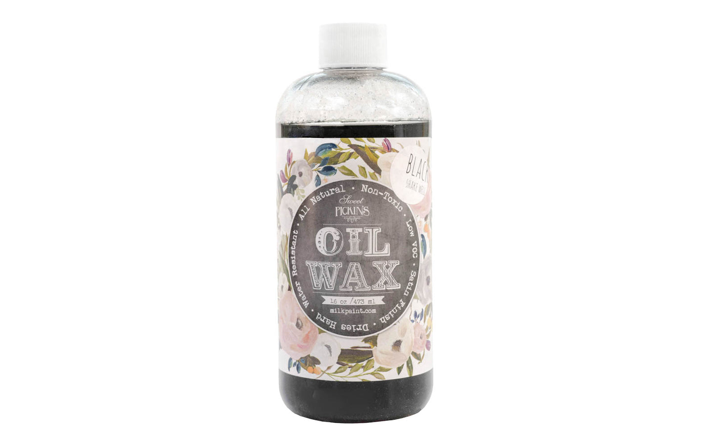 This Black Oil Wax contains a combination of natural resins & waxes that together create a durable, water repellent, water-mark resistant finish & sealer. Oil Wax will dry to a smooth satin finish or can be buffed to build up a higher shine. Dries to a hard finish. Oil Wax is non-toxic, all natural & low VOC. Black