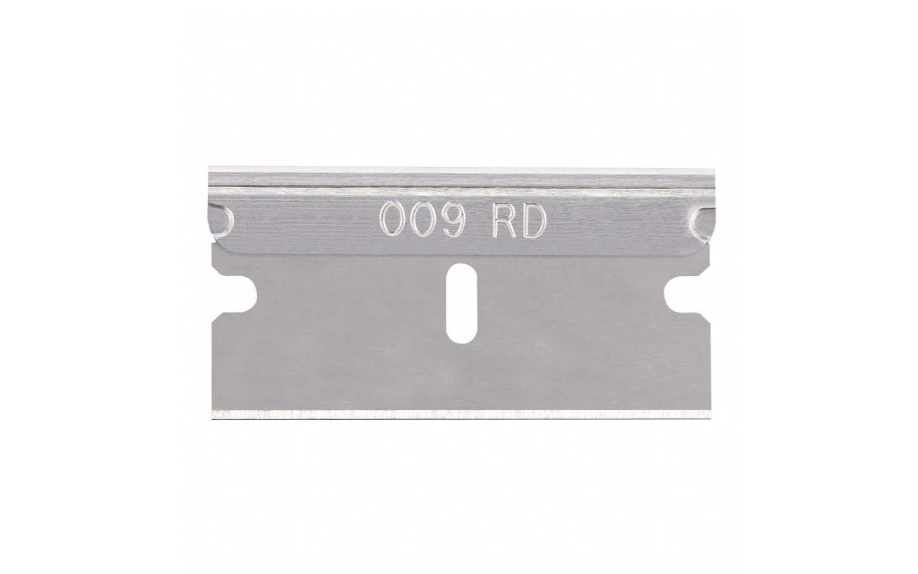 These traditional single edge razor blades are sharp blades that fit many tools & are universally used for scraping, cutting & trimming jobs. The blade is .009" in thickness & sharpened to precision. 5 Pack. PHC - Pacific Handy Cutter. Model BUBRB09 ~ 073441000427