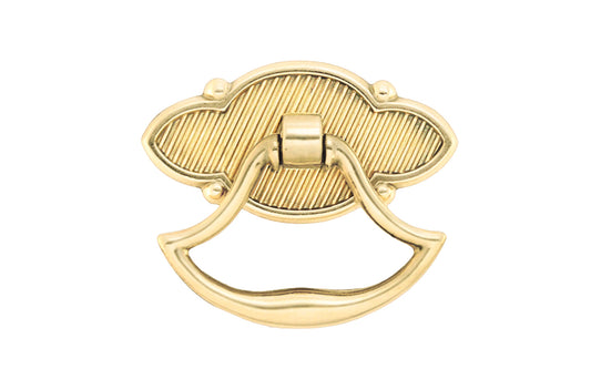 Vintage-style Hardware · Solid brass pendant bow pull designed in Colonial Revival style. Unlacquered brass (un-lacquered brass will patina) 2" Wide Bow Pull.