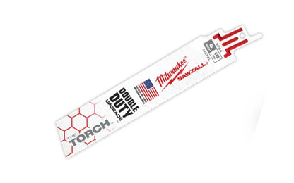 Milwaukee 6" Reciprocating Saw Metal Blade - 18T - 48-00-5784 SINGLE. 6" overall length. 18 TPI. Sold as a single recip blade. "The Torch" Made in USA.