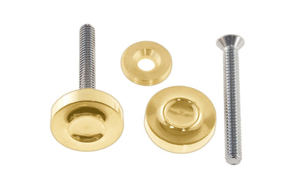 Vintage-style Hardware · Solid brass decorative caps used to install door handles for exterior doors. Solid Brass Door Handle Fasteners. Lacquered brass finish.