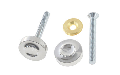 Vintage-style Hardware · Solid brass decorative caps used to install door handles for exterior doors. Solid Brass Door Handle Fasteners. Polished nickel finish.