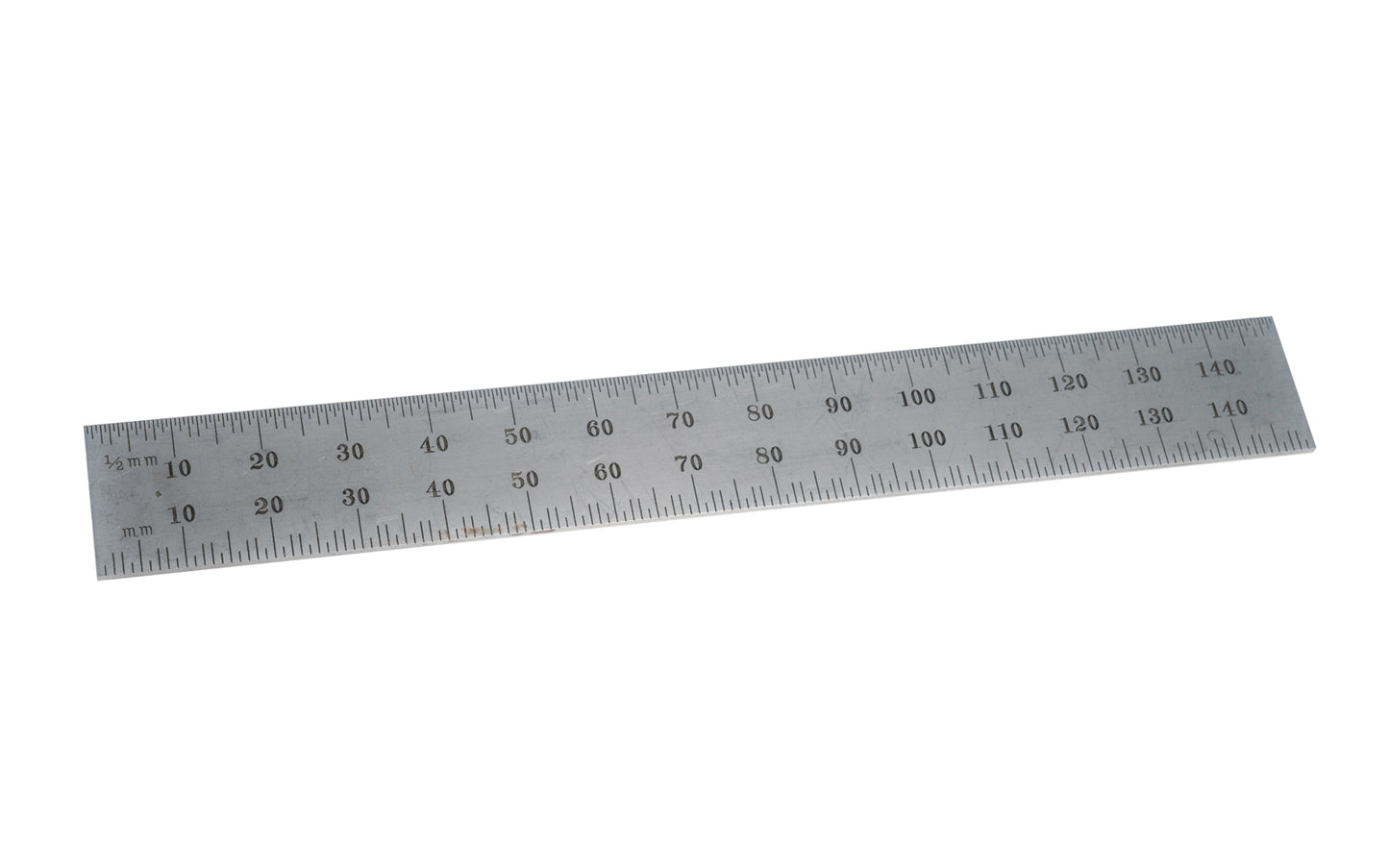 Starrett 6" End Read Rule - 1.0 mm, 0.5 mm Grads - USED