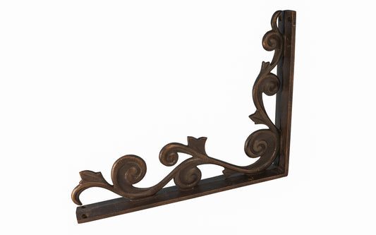13" x 10" Heavy Duty Ornate Bracket. 5 lbs weight.