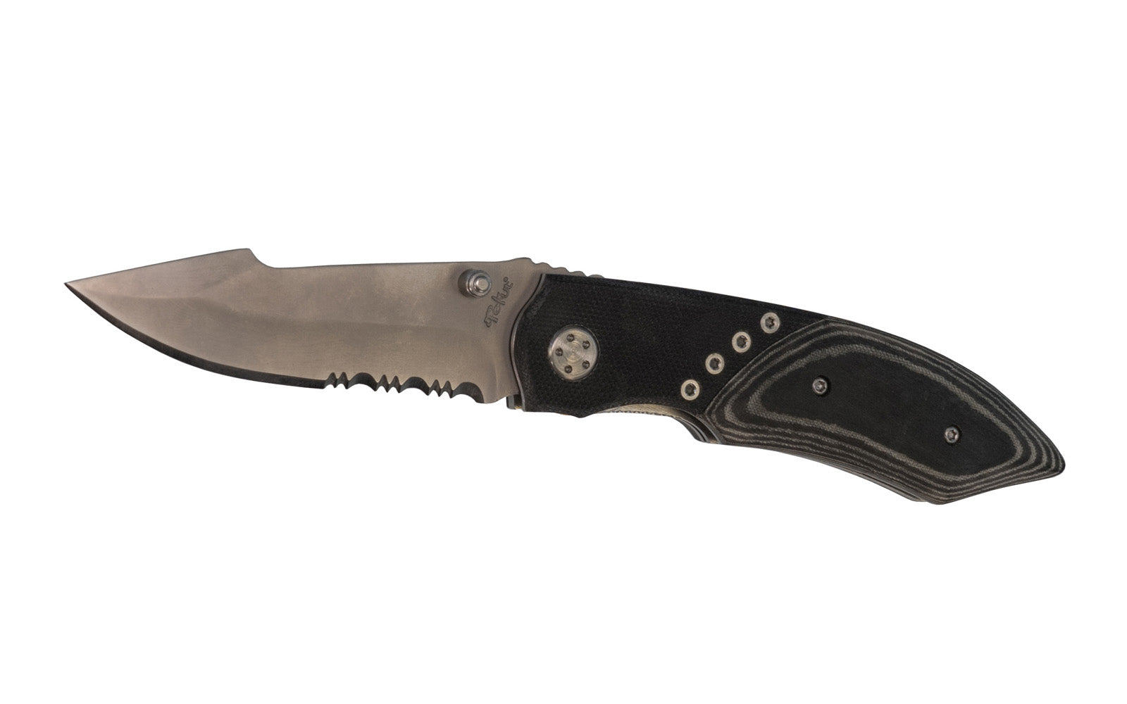 Tekut "Gent-A" Folding Pocket Knife with Nylon Case. Model GENT-A (LK5029A)-GT.