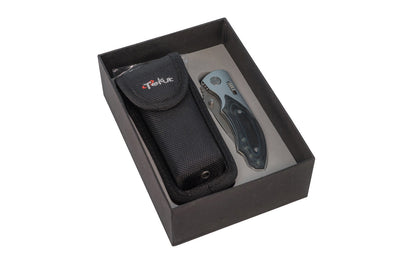 Tekut "Gent-A" Folding Pocket Knife with Nylon Case. Model GENT-A (LK5029A)-GT.