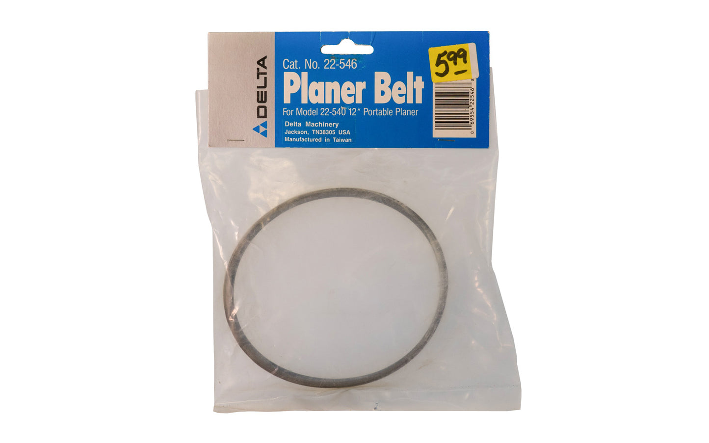 Delta Planer Belt - 22-546. Designed for Delta Model 22-540 12" Portable Planer.