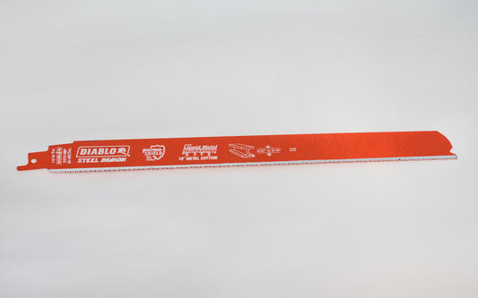 Diablo 12" Metal Cutting Reciprocating Saw Blade - 14 / 18 TPI. Model DS1214BF. Swiss made.
