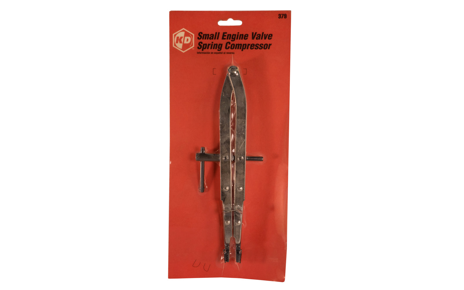 KD Tools Small Engine Valve Spring Compressor. Use to compress valve springs on Briggs & Stratton, Clinton (model 300, 700 and 100), Kohler and other small engines. KD Tools Model No. 379.