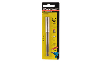  Picquic 4" Extension Adapter - 1/4" Hex. Model 12001. Magnetic. Model 12001.