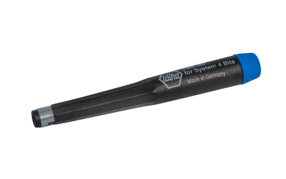 Wiha Precision Handle for 4 mm Micro Bits. Non-magnetic - Plastic material handle. Wiha Model 75800. 4-3/4" overall length. Made in Germany.