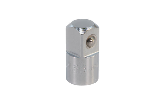 Japanese 3/8" Female to 1/2" Male Socket Adapter. Center Sockets.  M22A. 3/8" F x 1/2" M. Made in Japan.