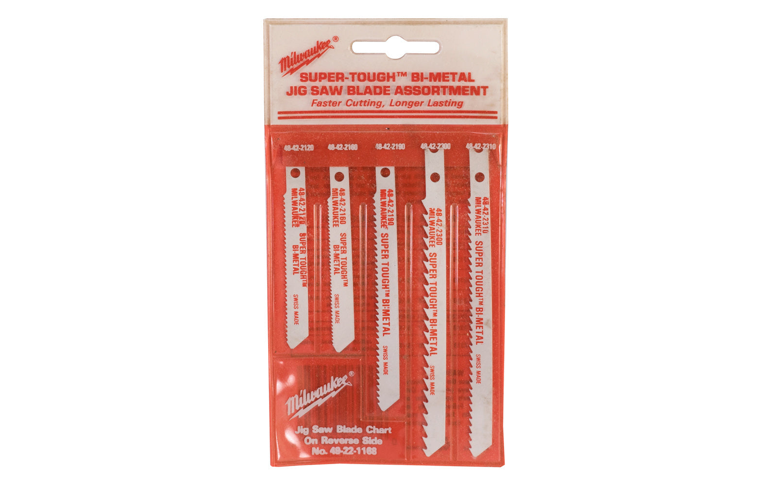 Milwaukee Bi-Metal Jig Saw Blade Assortment - 49-22-1168. Made in Switzerland. 045242180950