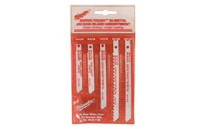 Milwaukee Bi-Metal Jig Saw Blade Assortment - 49-22-1168. Made in Switzerland. 045242180950