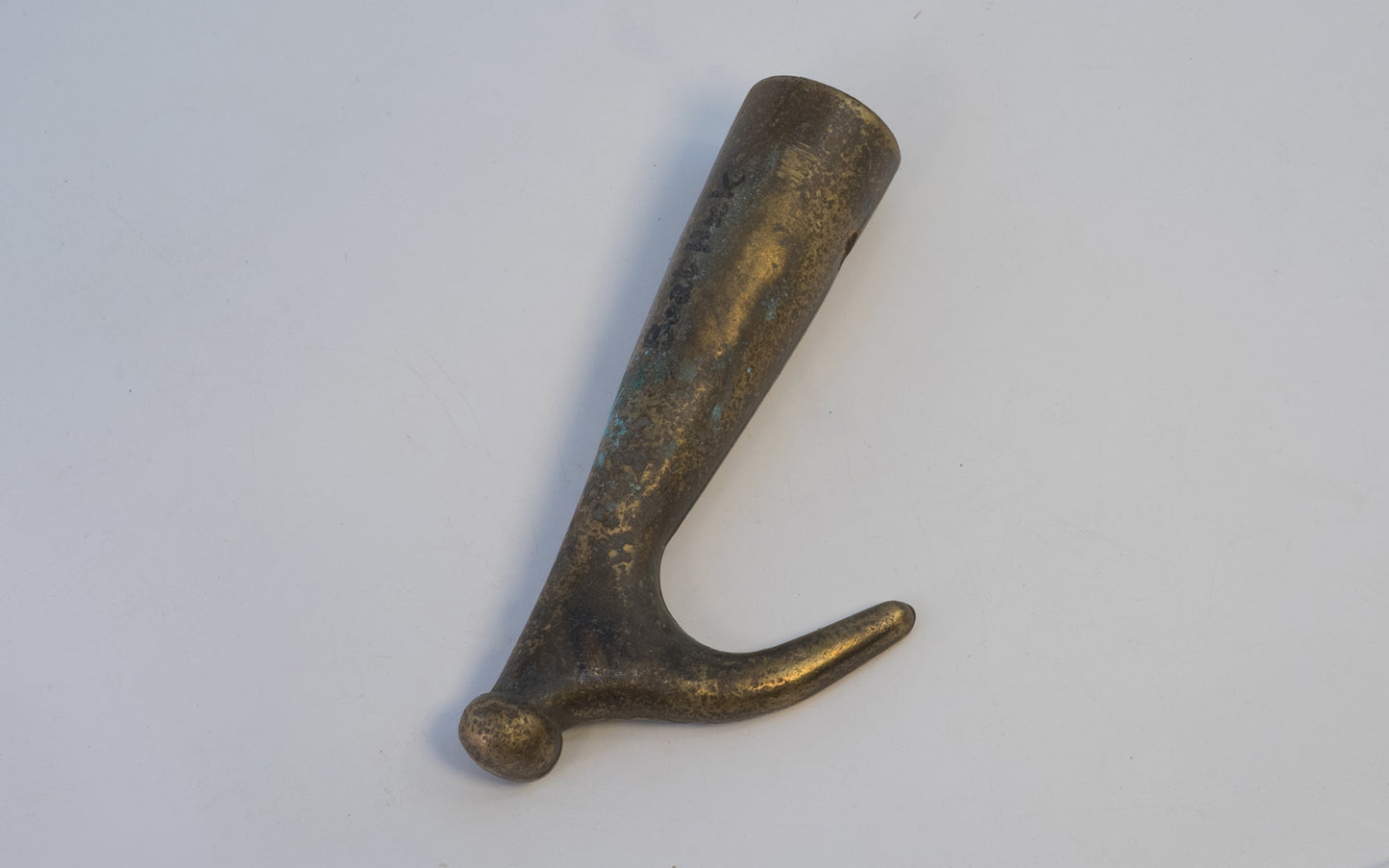Vintage Cast Bronze Boat Hook. 7" overall length.