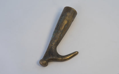 Vintage Cast Bronze Boat Hook. 7" overall length.