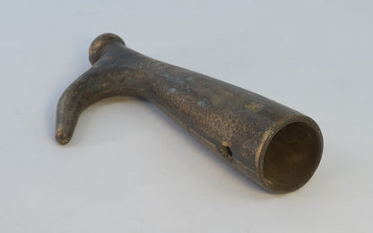 Vintage Cast Bronze Boat Hook. 7" overall length.