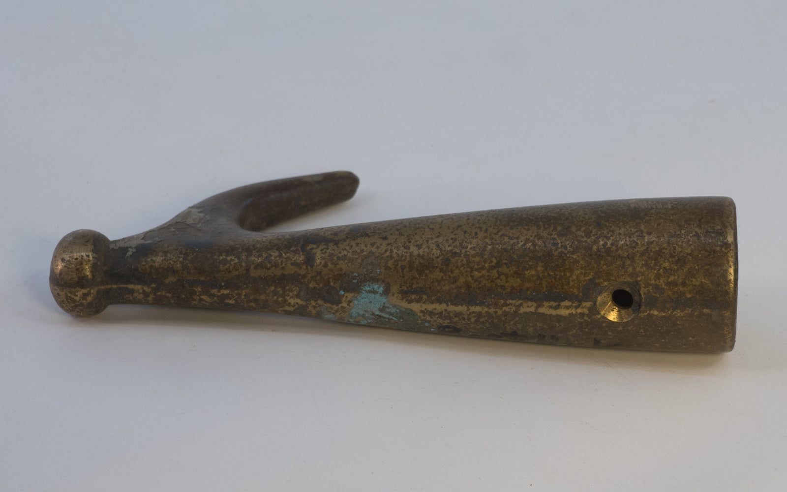 Vintage Cast Bronze Boat Hook. 7" overall length.