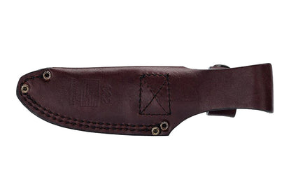 The Buck Knives 662 Alpha Scout Pro Knife has a blade made of S35VN Stainless Steel & a textured richlite handle. The perfect knife for detailed work on large-game or to process whitetail or small game. Full tang Buck knife. Includes leather sheath. Made in USA. Model 0662BRS-B