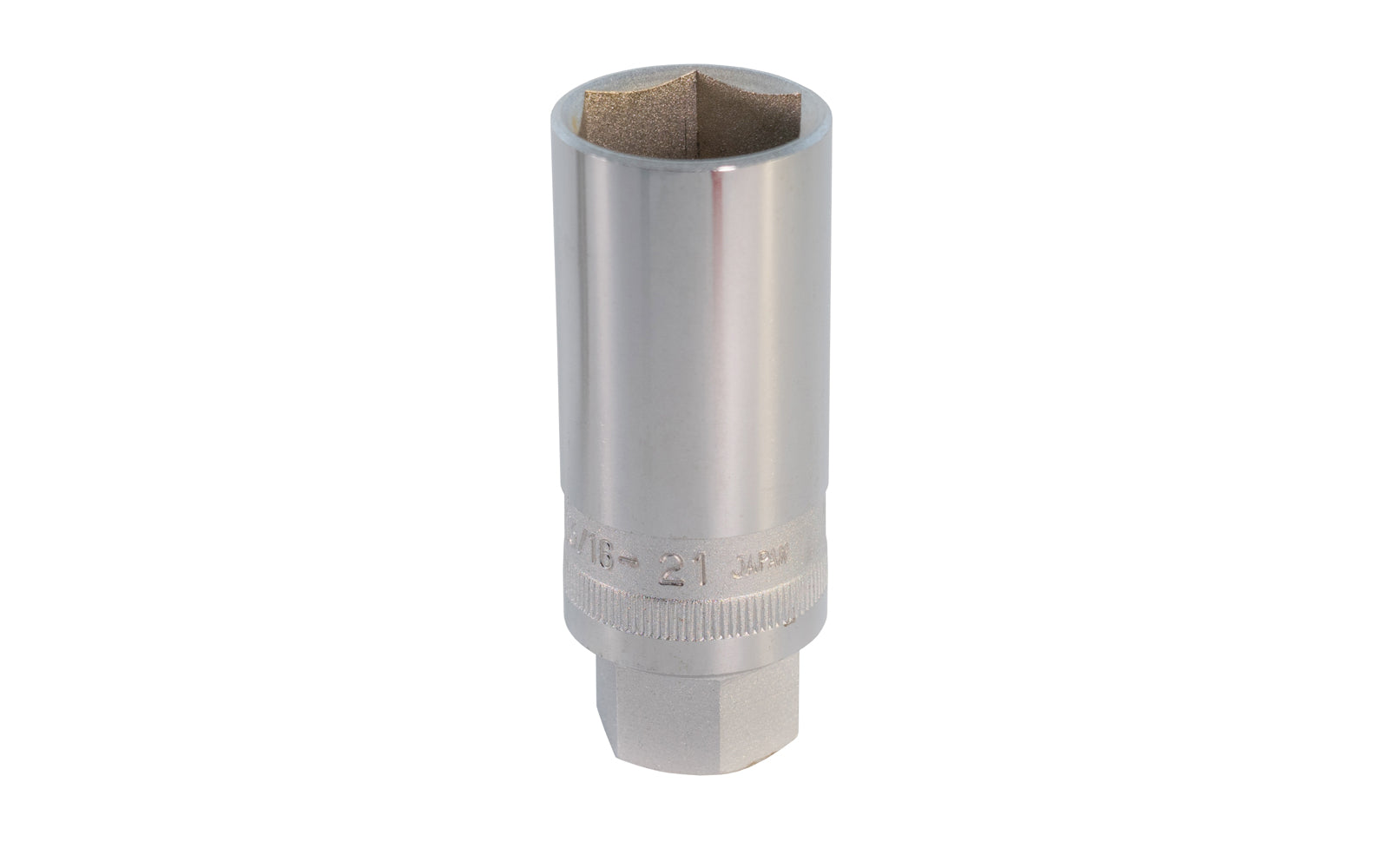 Japanese 13/16" - 21 mm Spark Plug Socket - 3/8" DR. Center Sockets. Made in Japan.