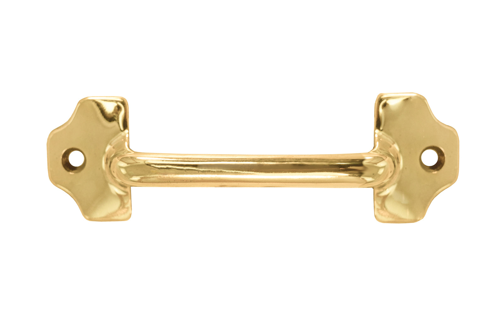 Vintage-style Hardware · Classic Solid Brass Handle Pull ~ 3-3/4" On Centers. Versatile handle is great for sash windows, cabinets, drawers, file cabinets. Unlacquered brass (will patina over time). Un-lacquered brass. Non-lacquered brass.