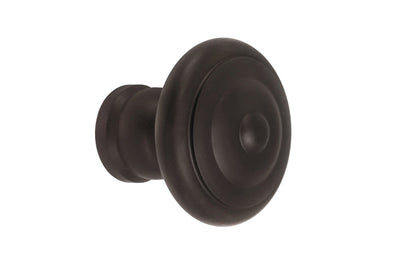 Vintage-style Hardware · Solid Brass classic contemporary style cabinet knob designed in the Mid-Century style. Quality solid brass 1-1/4" diameter Knob. Ideal for kitchen & bathroom cabinets, & furniture. Oil rubbed bronze finish.