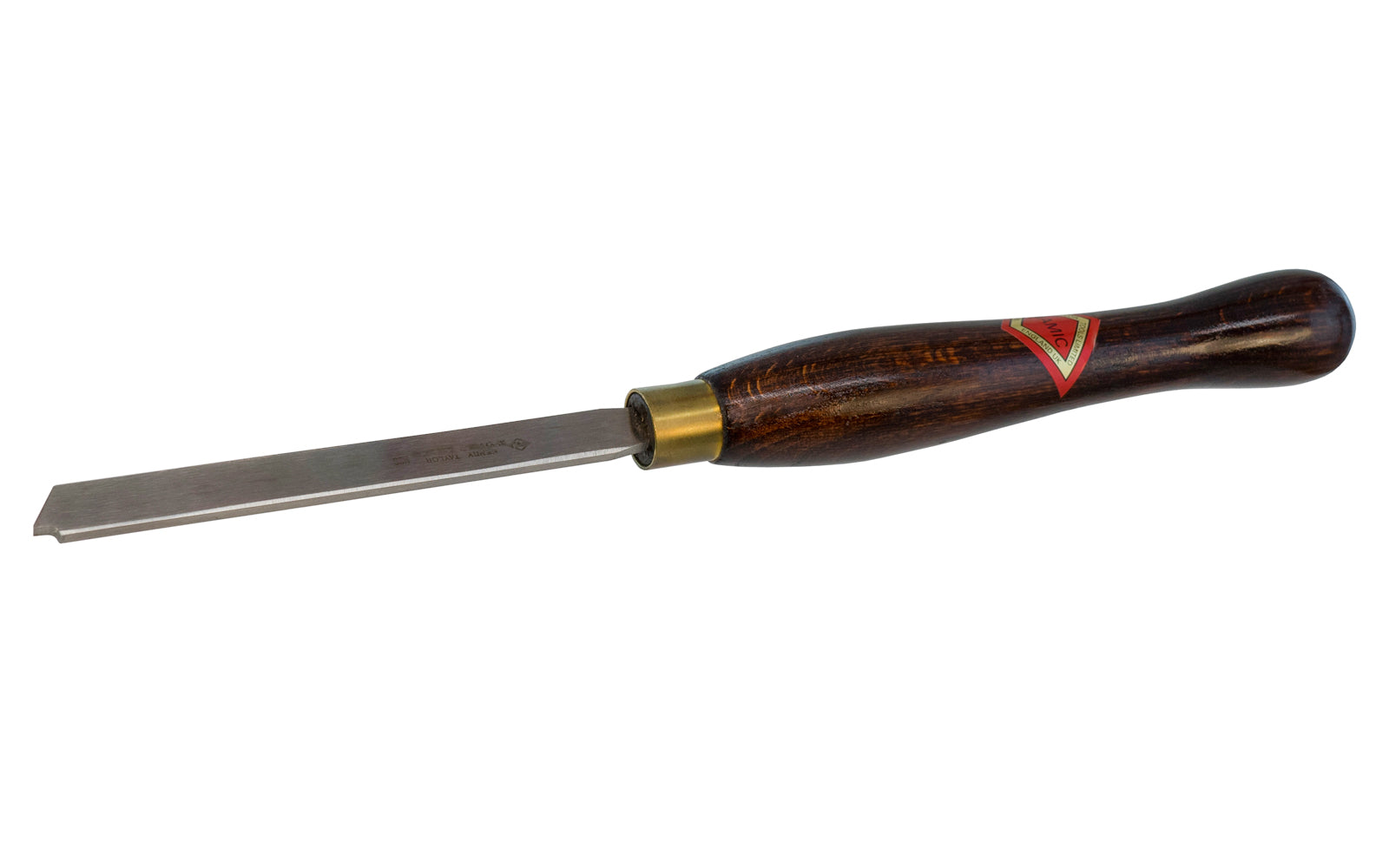 1/8" x 1/2" Parting Tool made by Henry Taylor Tools in England. HSS wood turning tool. 12" overall length. Henry Taylor - Diamic. Model HS76.   Made in UK.