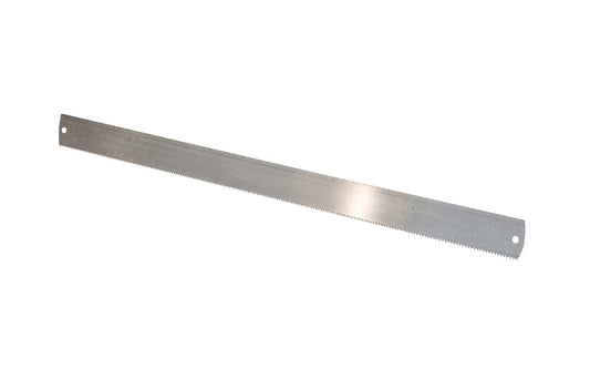 Ulmia Frame Saw Blade 5-1/2 TPI 600 mm Blade. A replacement saw blade made by Ulmia in Germany. Large saw teeth with slight push-to-cut orientation for coarser cuts. For cutting boards, square edged timber, round wood & firewood. Replacement blade for Ulmia web saw. Made in Germany.