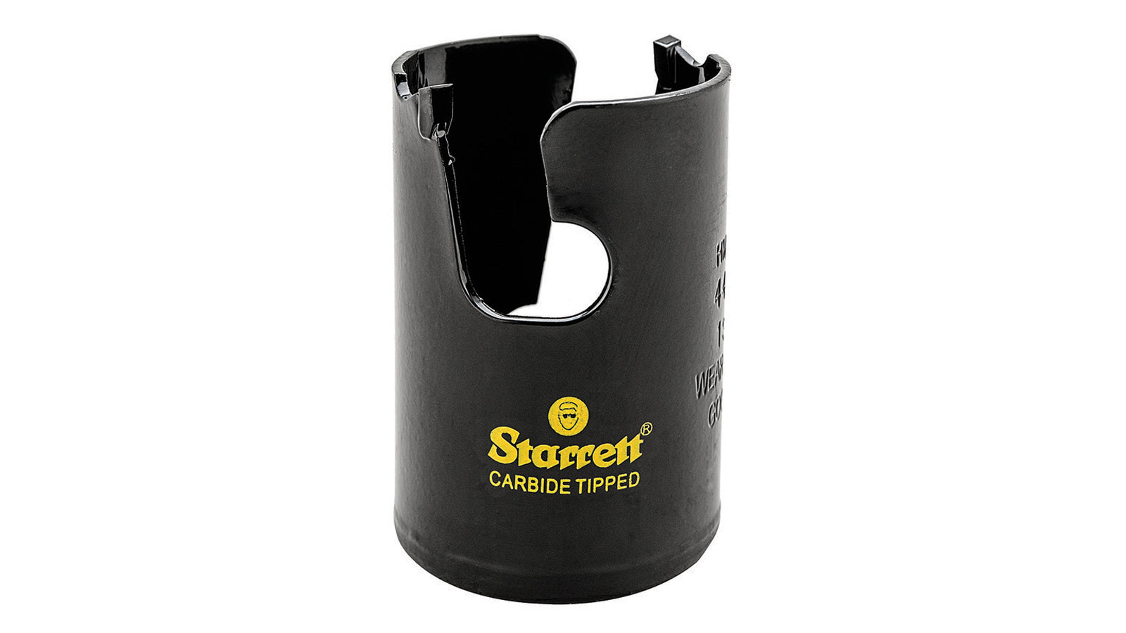 The Starrett TCT tungsten carbide tipped multi-purpose hole saws with a unique tooth set for an ultra-aggressive, high performance cutting of non-metallics. Rapid, heat-free stock removal of wood, MDF, plastics, and ceramic tiles. Note: Arbor, pilot bit, chuck not included. 