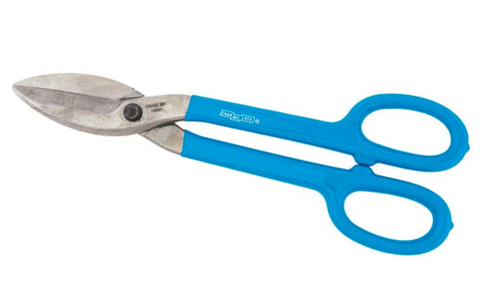 These 12" Traditional Tinner Snips cuts straight, wide, & tight curves in any direction. Custom head-treated blades precision machined to last longer. Grips designed for durability & comfort. Channelock Tin Snips are 100% Made in the USA & forged from molybdenum alloy steel. Channellock Model 612TS.  Made in USA.