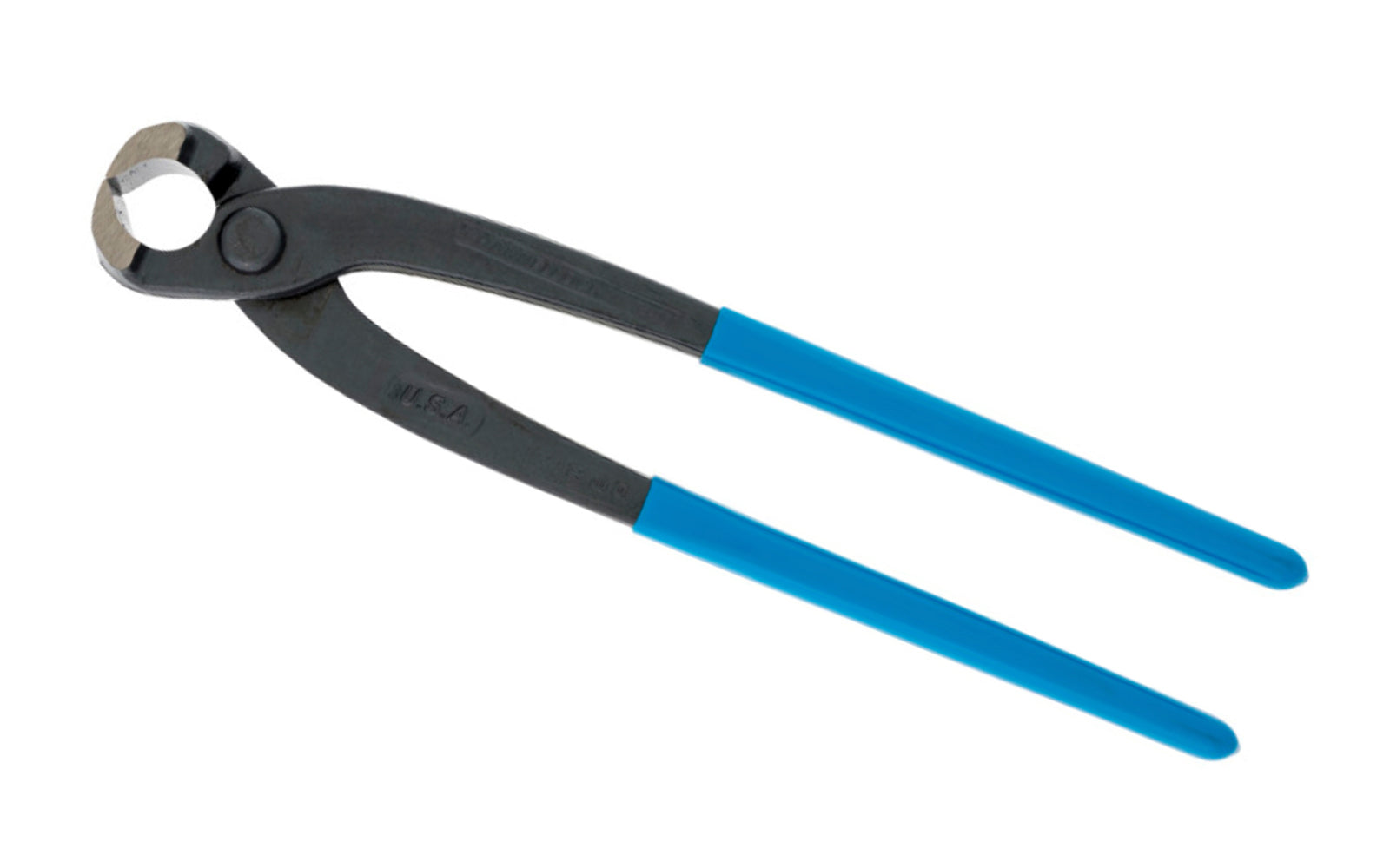 10" Concretor's Nippers have a knife and anvil style cutting system for perfect mating and superior cutting edge life. These pliers have laser heat-treated cutting edges that last longer for hard, medium hard and copper application. Channelock Nipper Model 35-250. Made in USA.