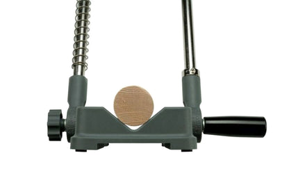 General Tools Model 3638. Multi-purpose precision drill guide is for angled drilling, doweling, plug cutting, edge sanding. Attaches to 3/8" or 1/2" power drill.